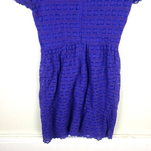 Women's Free People Purple Lace Like Mini Zip Up Dress Size 02/XS - Picture 5 of 11